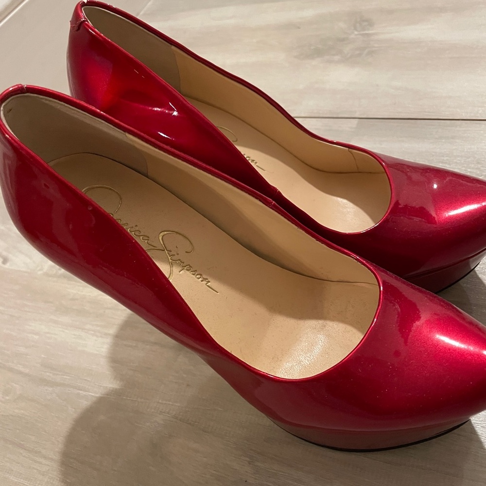 JESSICA SIMPSON RED RUBY PUMPS